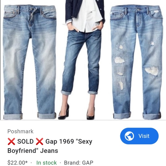 Gap Sexy Boyfriend Jeans - Picture 1 of 4